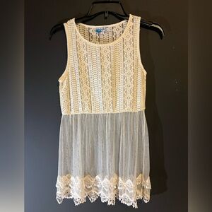 Rebellion Lace and Net Top. Size Small